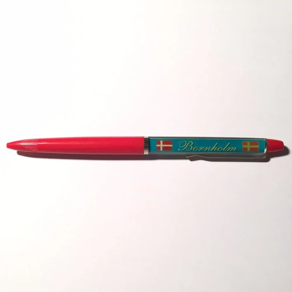 Bornholm Denmark Floaty Pen Souvenir Promo Vacation Holiday Beach Island Vintage